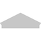 Ekena Millwork Peaked Cap Smooth Architectural PVC Combination Pediment, 42"W x 17-3/8"H x 2-3/4"P (Pitch 6/12) PEDPC042X175PKC00 - alternate 5